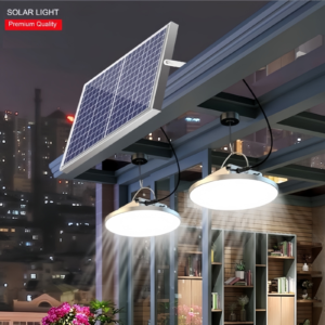 Dual-Head Solar Pendant Light