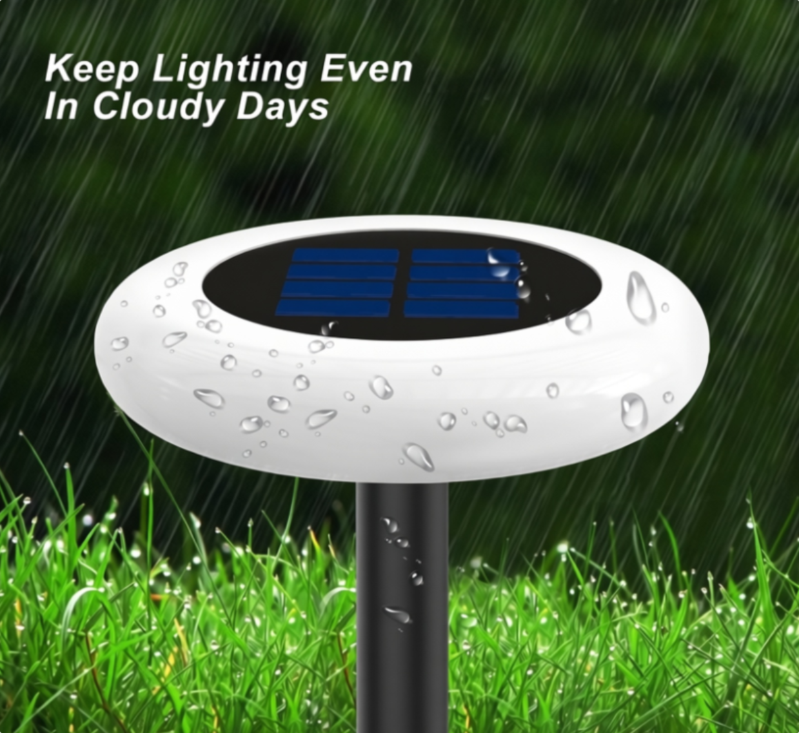 Solar UFO‑Shape Garden Lawn Light (Remote‑Controlled RGBW) - Image 4