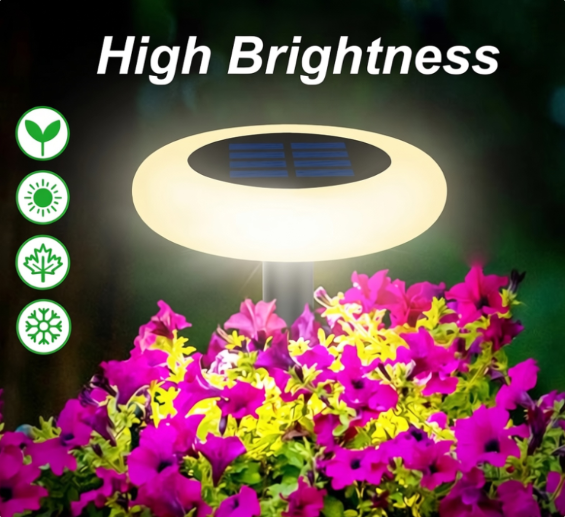 Solar UFO‑Shape Garden Lawn Light (Remote‑Controlled RGBW) - Image 3